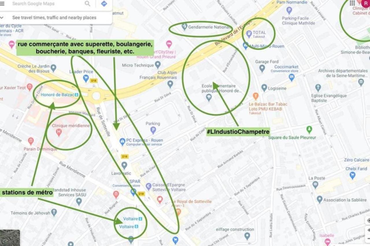 #Lindustriochampetre Free Parking, Bien Situe, Spacieux, Proche Clinique Rouen Kültér fotó